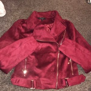 Red velvet jacket